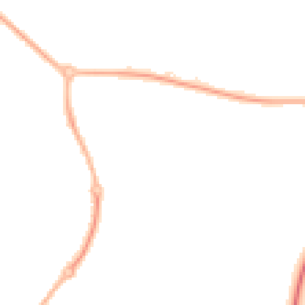 Night-time road noise heatmap for WR4 0EB