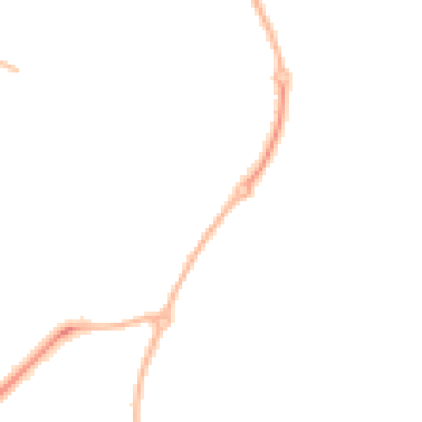 Night-time road noise heatmap for WR4 0HL