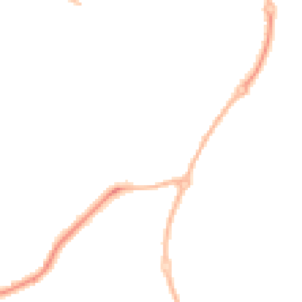 Night-time road noise heatmap for WR4 0JQ