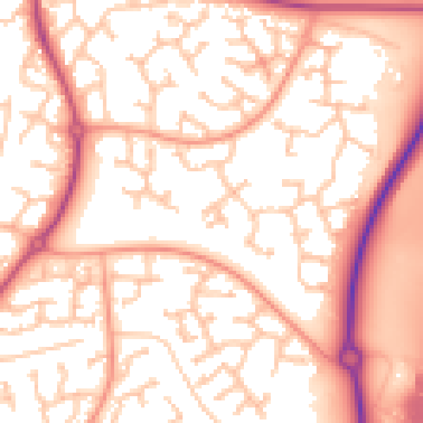 Daytime road noise heatmap for WR4 0QP