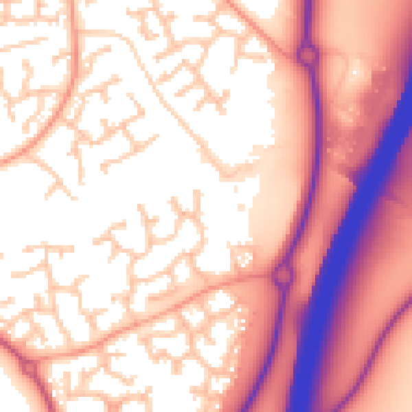 Daytime road noise heatmap for WR4 0QT