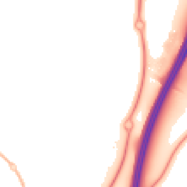 Night-time road noise heatmap for WR4 0QT