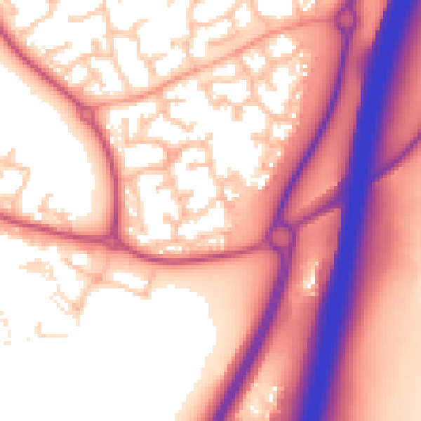 Daytime road noise heatmap for WR4 0RF