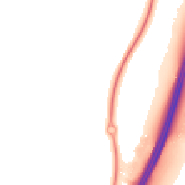 Night-time road noise heatmap for WR4 0ST