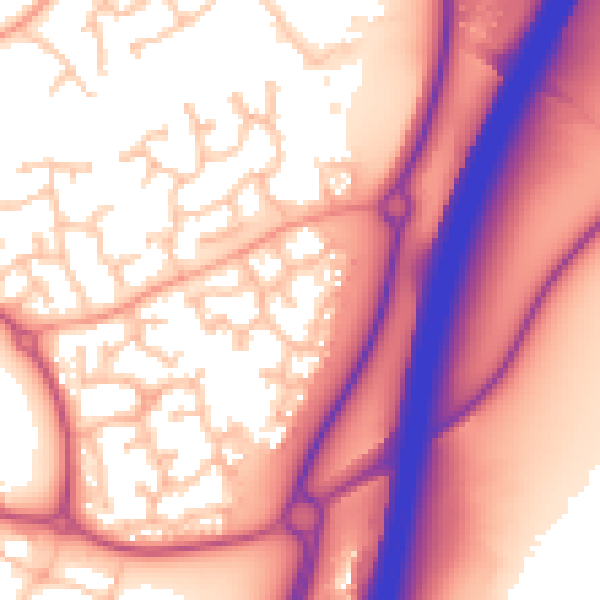 Daytime road noise heatmap for WR4 0SW