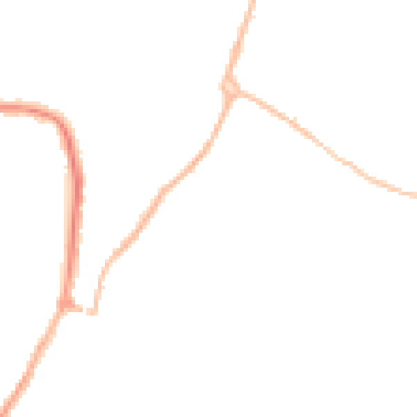 Night-time road noise heatmap for WR4 9FH