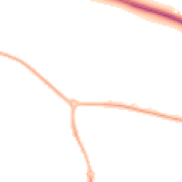 Night-time road noise heatmap for WR4 9FR