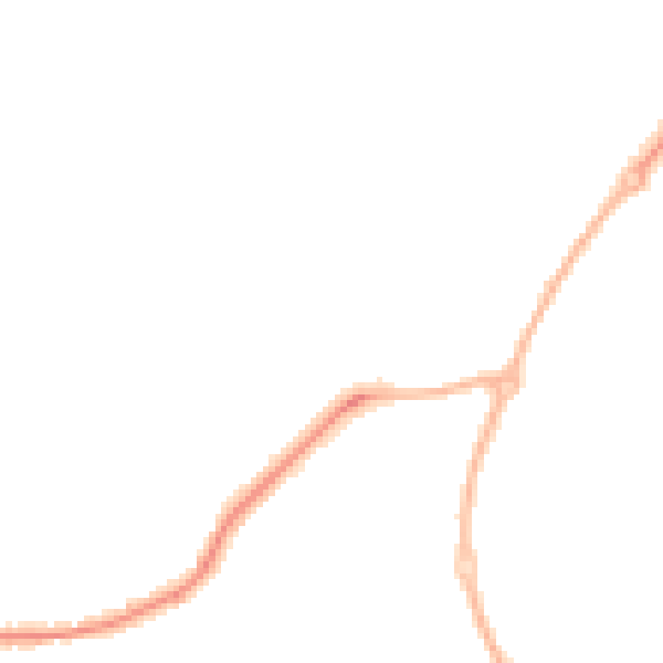 Night-time road noise heatmap for WR4 9FY
