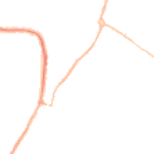 Night-time road noise heatmap for WR4 9TD