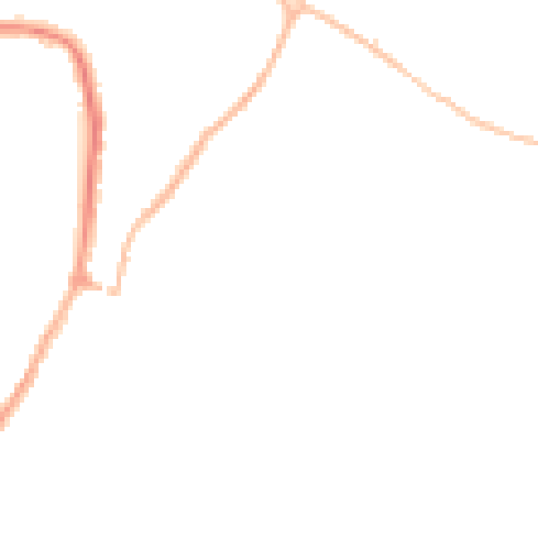 Night-time road noise heatmap for WR4 9UD