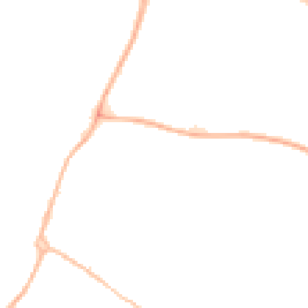 Night-time road noise heatmap for WR4 9XJ