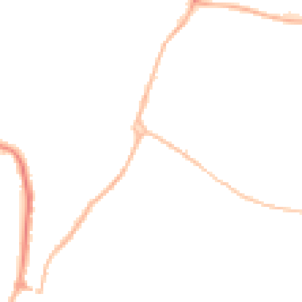Night-time road noise heatmap for WR4 9XX