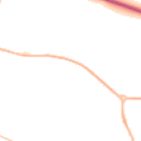 Night-time road noise heatmap for WR4 9YG