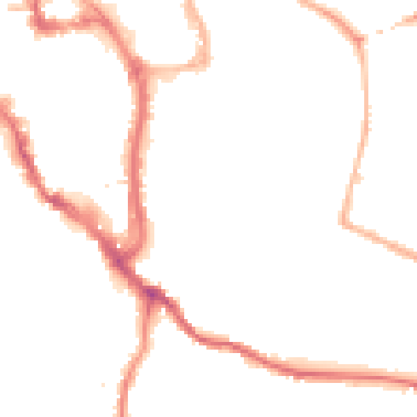 Night-time road noise heatmap for WR5 1AA