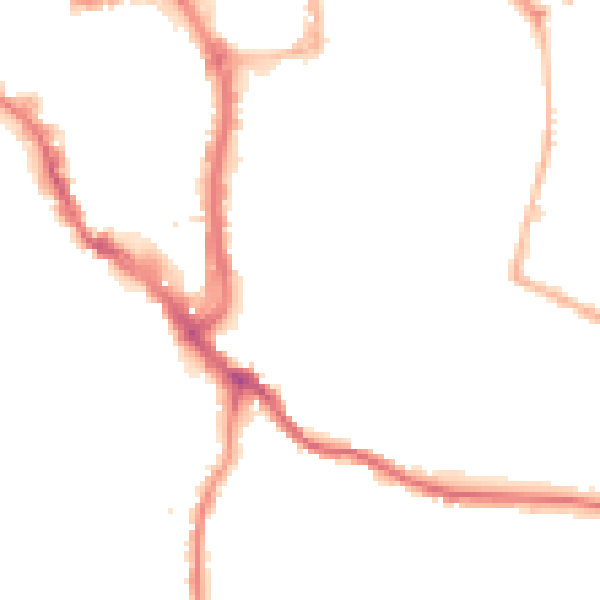 Night-time road noise heatmap for WR5 1AE