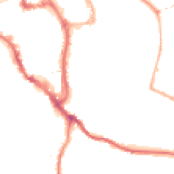 Night-time road noise heatmap for WR5 1AF