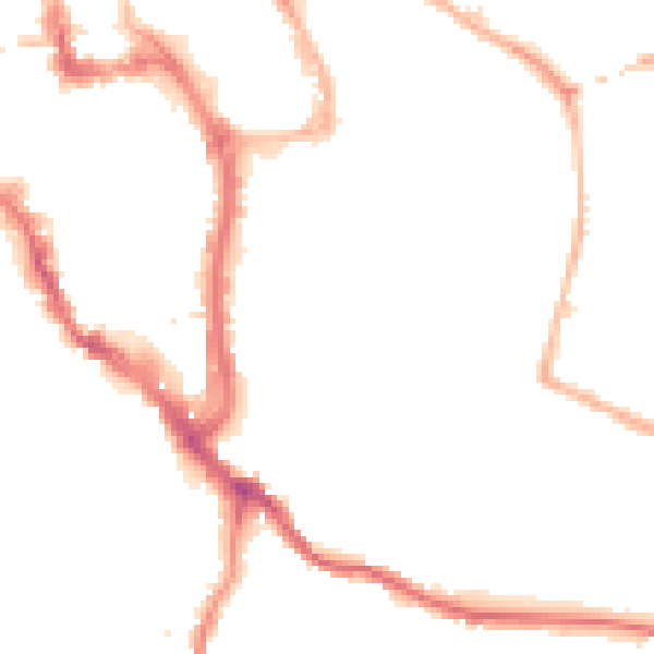 Night-time road noise heatmap for WR5 1AL