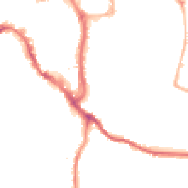 Night-time road noise heatmap for WR5 1AN