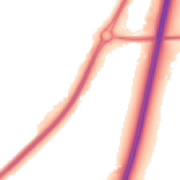 Night-time road noise heatmap for WR5 1AS