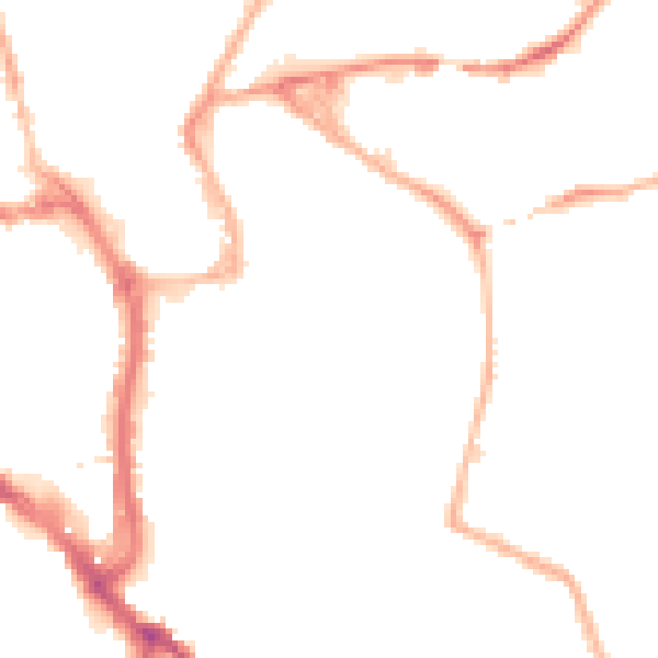 Night-time road noise heatmap for WR5 1AU