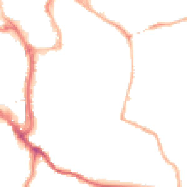 Night-time road noise heatmap for WR5 1AY