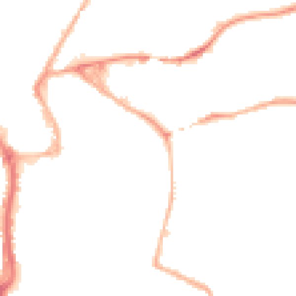 Night-time road noise heatmap for WR5 1BA