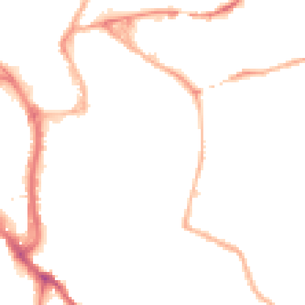 Night-time road noise heatmap for WR5 1BE