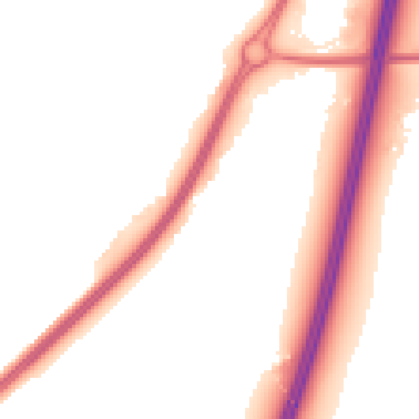 Night-time road noise heatmap for WR5 1BF