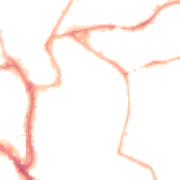 Night-time road noise heatmap for WR5 1BL
