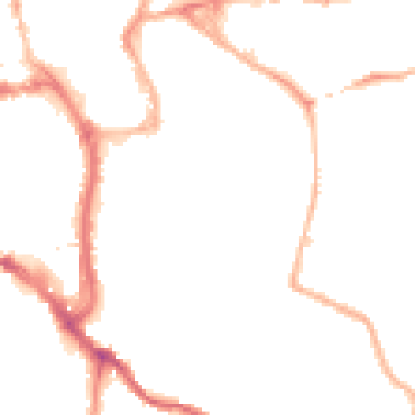Night-time road noise heatmap for WR5 1BW