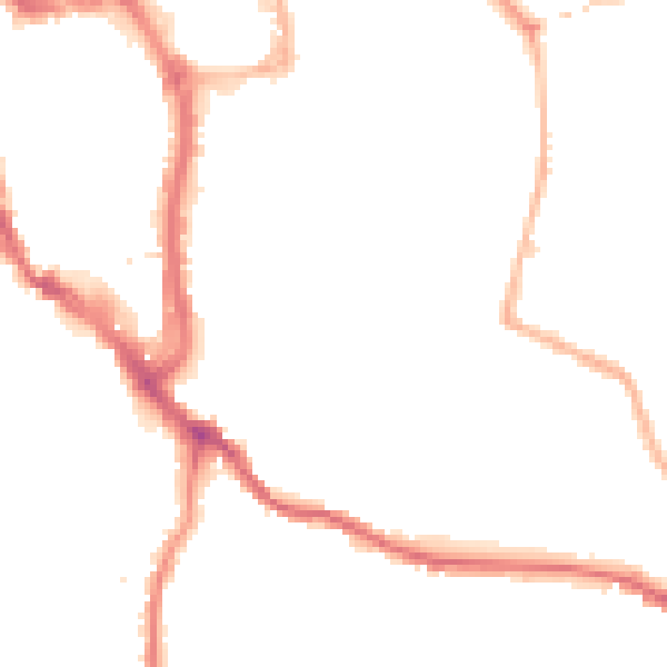 Night-time road noise heatmap for WR5 1DF