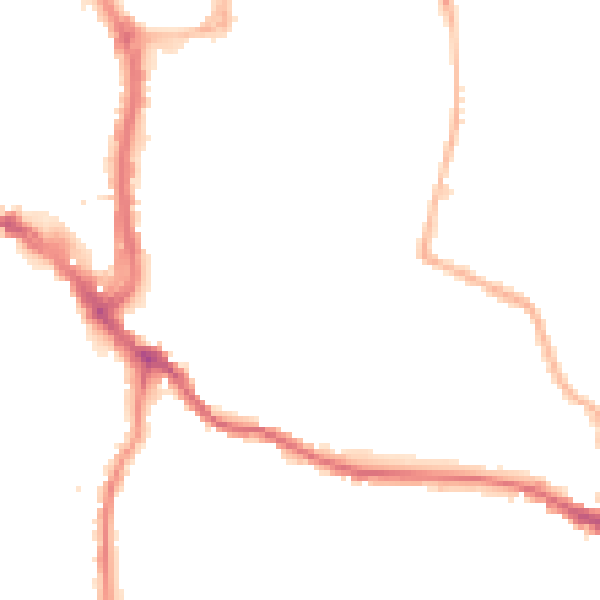 Night-time road noise heatmap for WR5 1DG