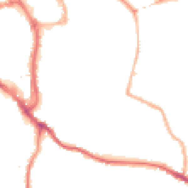 Night-time road noise heatmap for WR5 1DJ