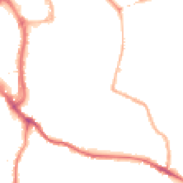 Night-time road noise heatmap for WR5 1DP