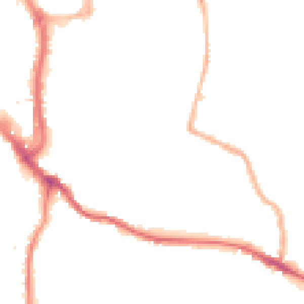 Night-time road noise heatmap for WR5 1DQ
