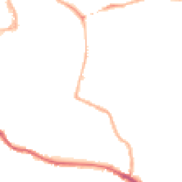 Night-time road noise heatmap for WR5 1DY