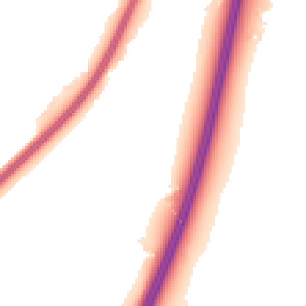Night-time road noise heatmap for WR5 1FG