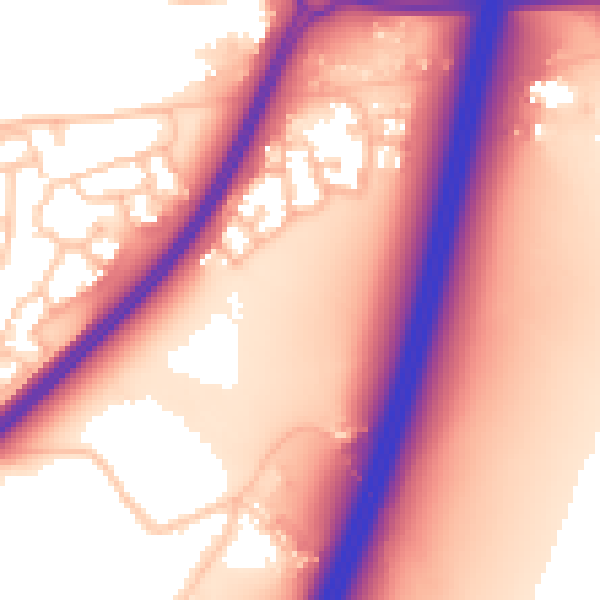Daytime road noise heatmap for WR5 1FH