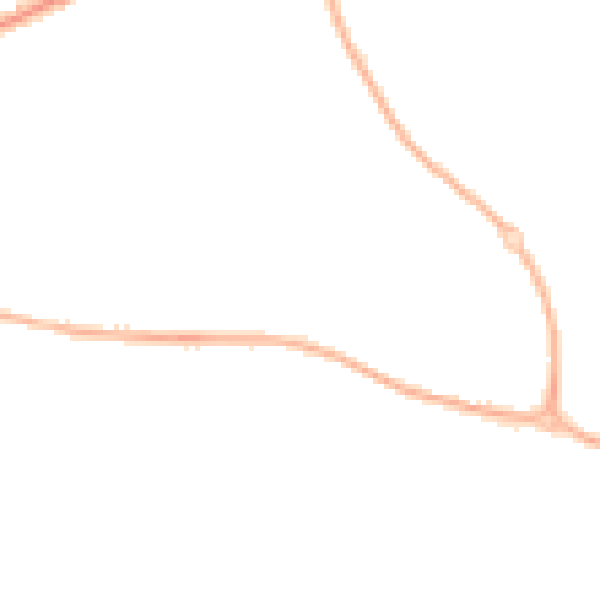Night-time road noise heatmap for WR5 1JD