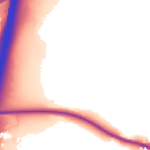 Daytime road noise heatmap for WR5 1RT
