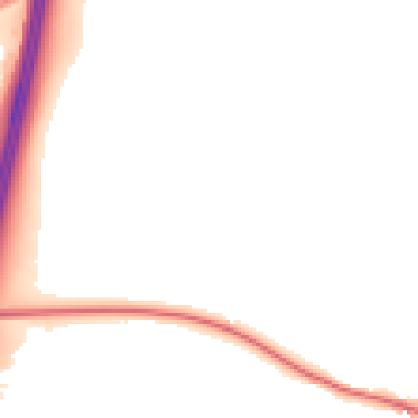 Night-time road noise heatmap for WR5 1RT