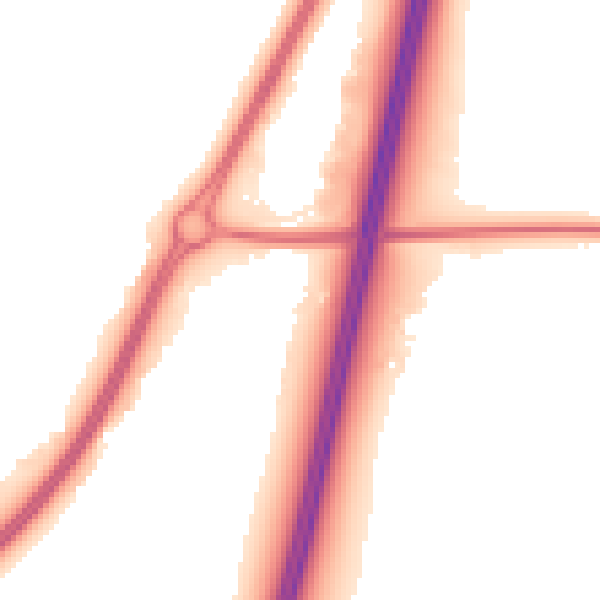 Night-time road noise heatmap for WR5 1RU