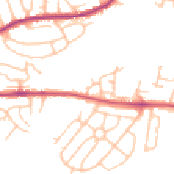 Daytime road noise heatmap for WR5 1SX
