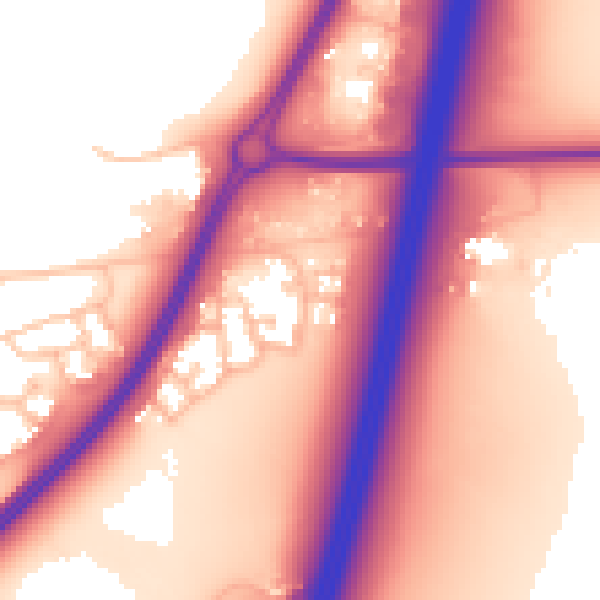 Daytime road noise heatmap for WR5 1SZ