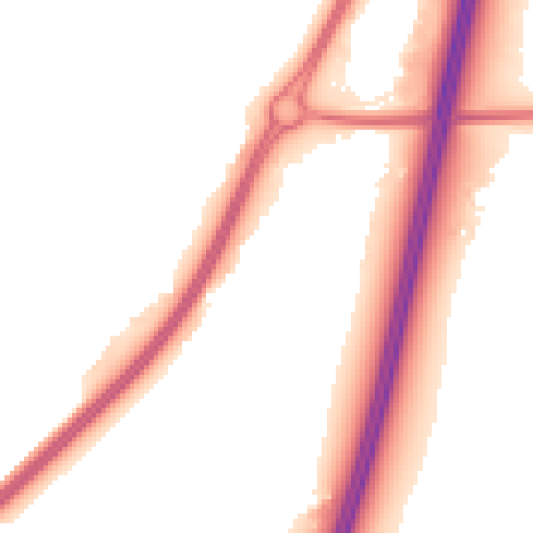 Night-time road noise heatmap for WR5 1TB