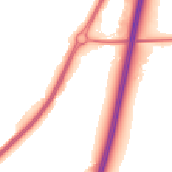 Night-time road noise heatmap for WR5 1TD