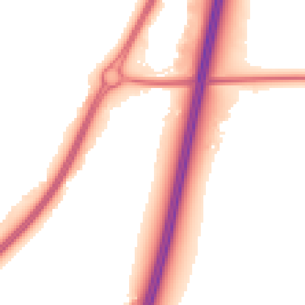 Night-time road noise heatmap for WR5 1TF