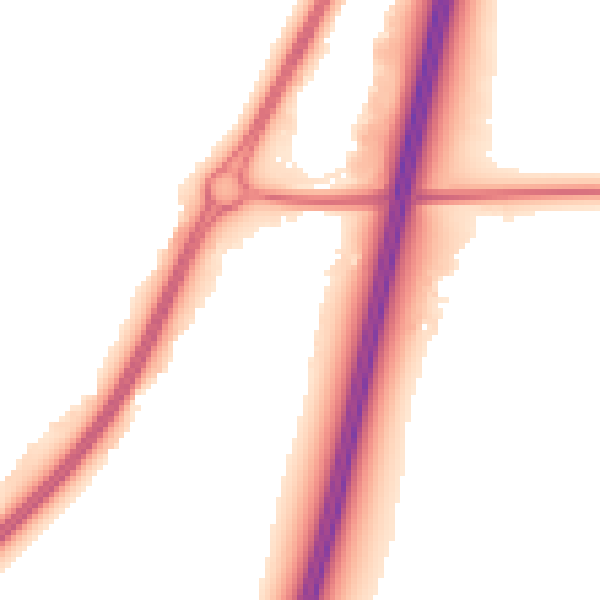 Night-time road noise heatmap for WR5 1TG