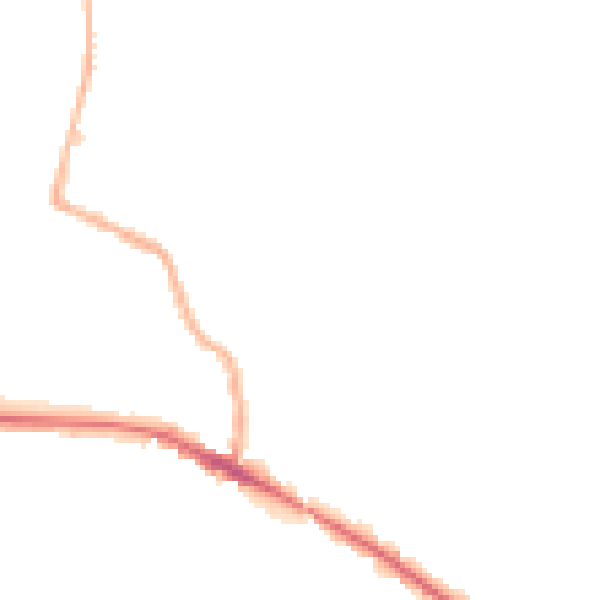 Night-time road noise heatmap for WR5 1TJ