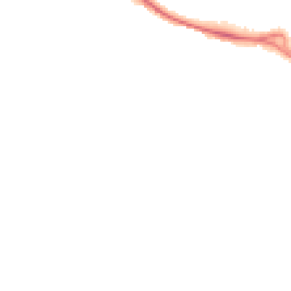 Night-time road noise heatmap for WR5 2BY